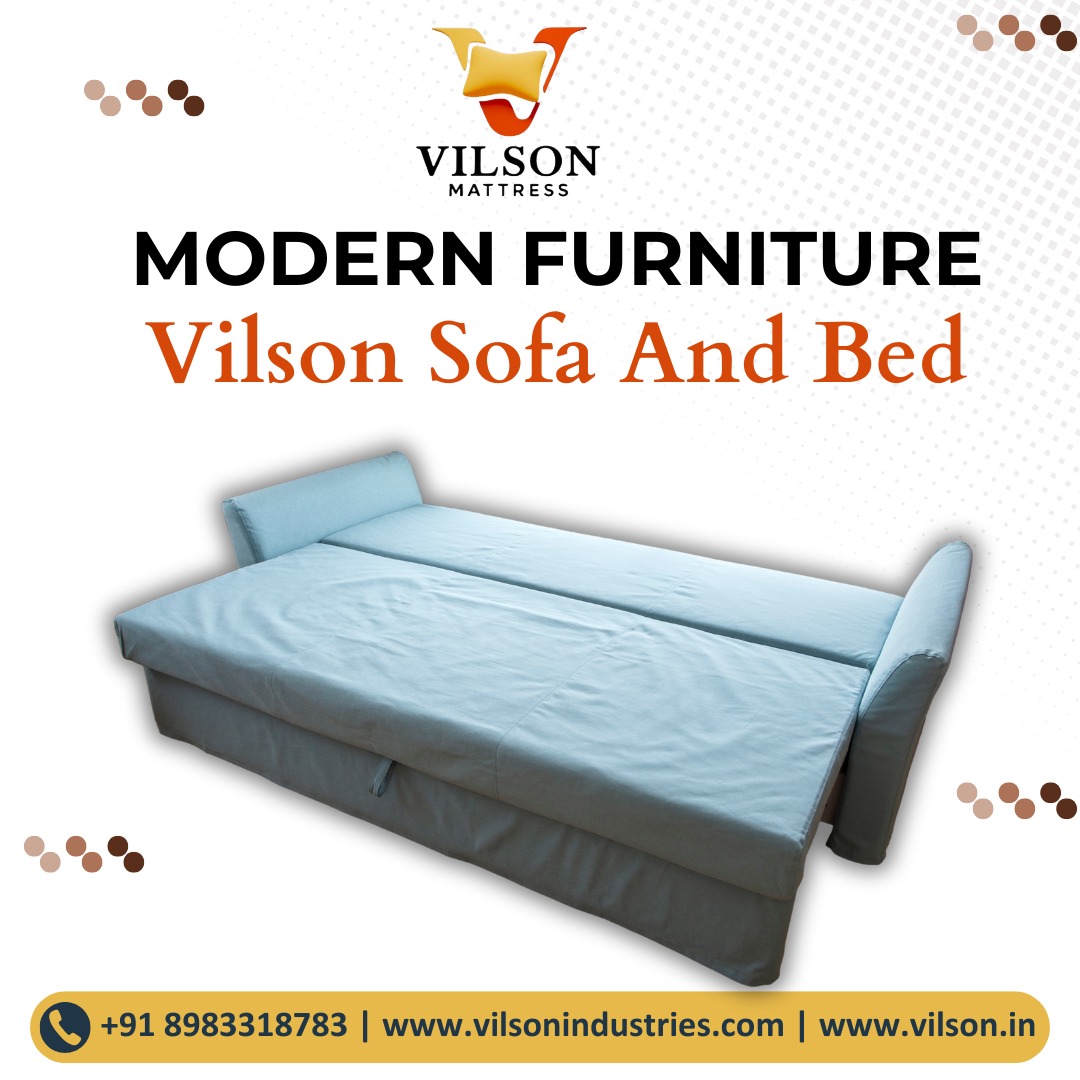 Style Meets Comfort with the Vilson Sofa and Bed! 