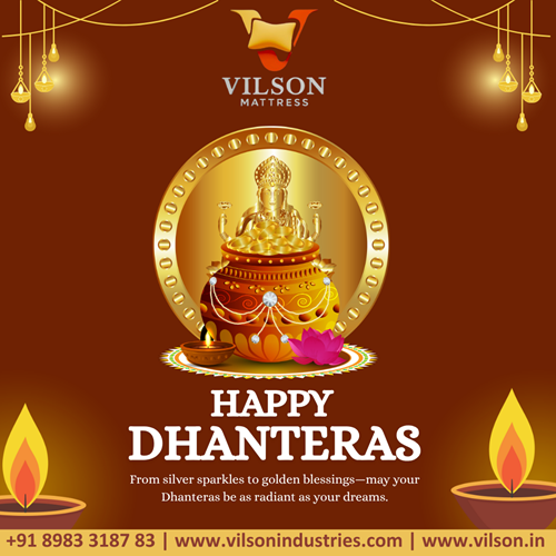 Happy Dhanteras from Vilson Mattress!