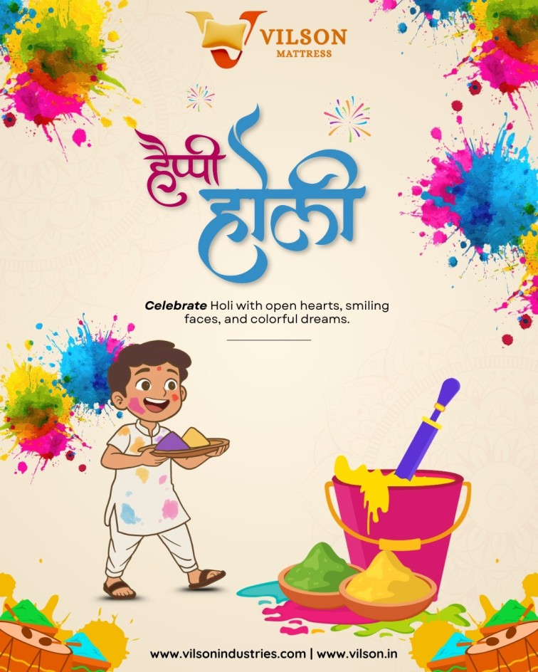 Celebrate the festival of colors with comfort, joy, and colorful dreams