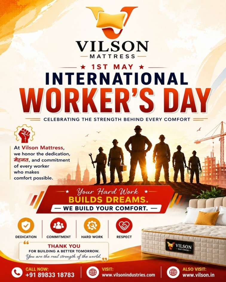 This International Worker’s Day, we salute the मेहनत, dedication, and passion that builds dreams and creates comfort