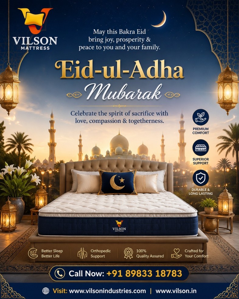 Eid-ul-Adha Mubarak from Vilson Mattress! 