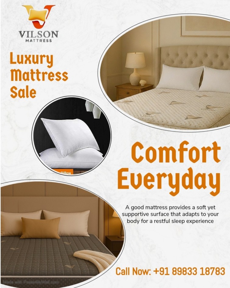 Upgrade your sleep with premium comfort from Vilson Mattress 