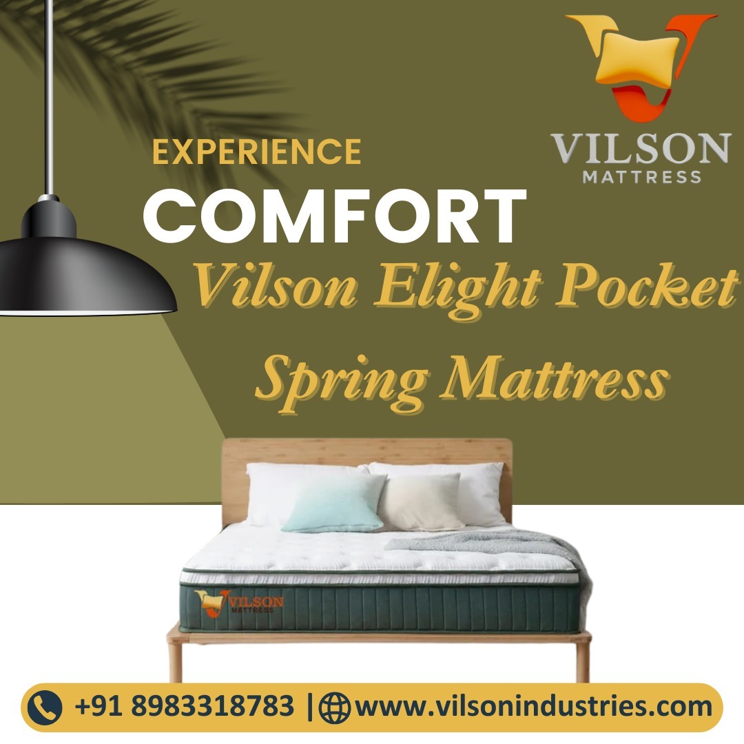Say goodbye to restless nights and wake up refreshed every morning with the Vilson Elight Pocket Spring Mattress.