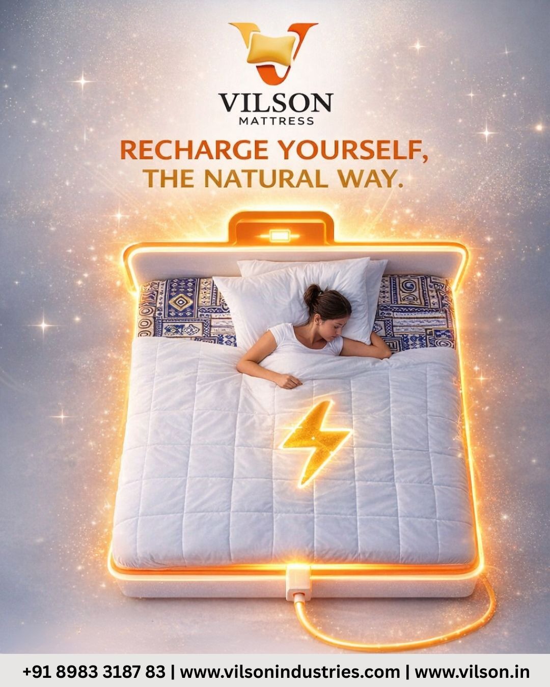 Recharge yourself the natural way with deep, uninterrupted sleep. ✨