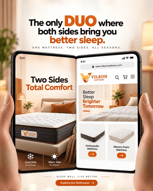 One Mattress. Two Sides. All-Season Comfort. 🛏️✨