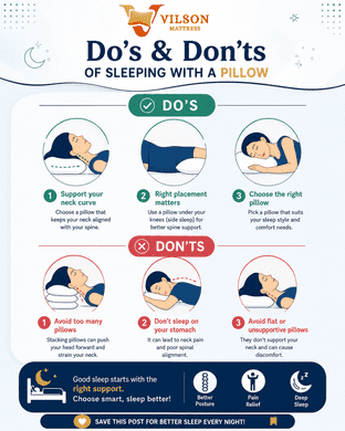 DO’S & DON’TS OF SLEEPING WITH A PILLOW