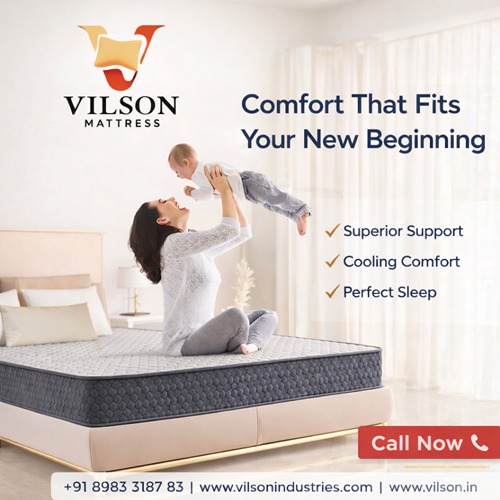 Vilson Mattress is designed to support your body, your sleep, and every beautiful beginning you create at home.