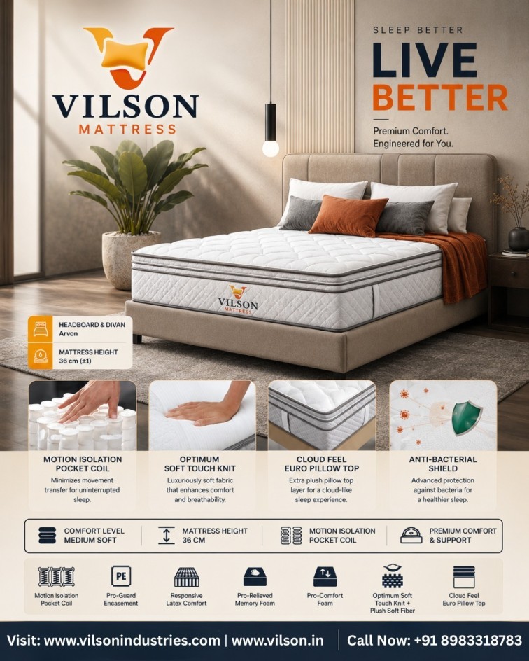 Upgrade your sleep experience with Vilson Mattress
